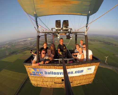 Prive ballonvaart Zwaagdijk Noord Holland